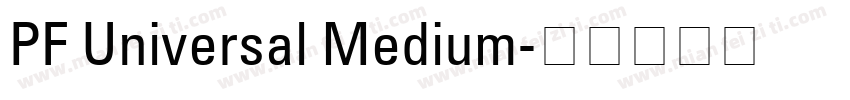 PF Universal Medium字体转换